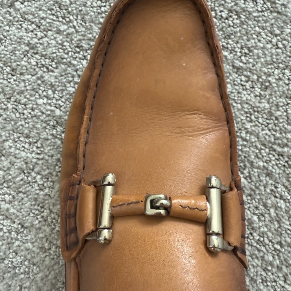 Men's Tan Loafers-Geniune Leather-Size 9